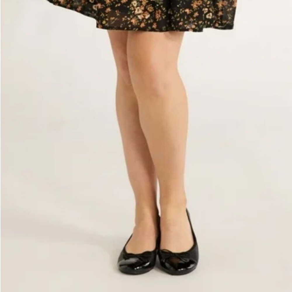 Time and Tru Black Bow Ballet Flats. New with tags. Women’s size 8.5 - Picture 2 of 10